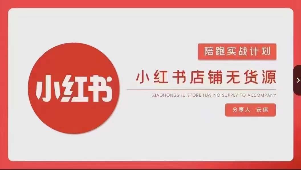 安琪-小红书店铺无货源实战，开店到售后全流程操作-云笙网创