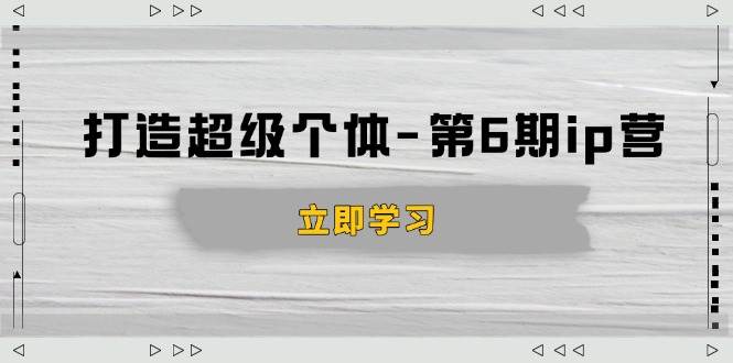 （14014期）打造 超级个体-第6期ip营：商业认知,产品设计,成交演练,解决知识变现难题-云笙网创