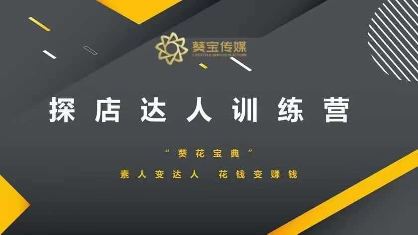 探店达人训练营，素人变达人，花钱变赚钱-云笙网创